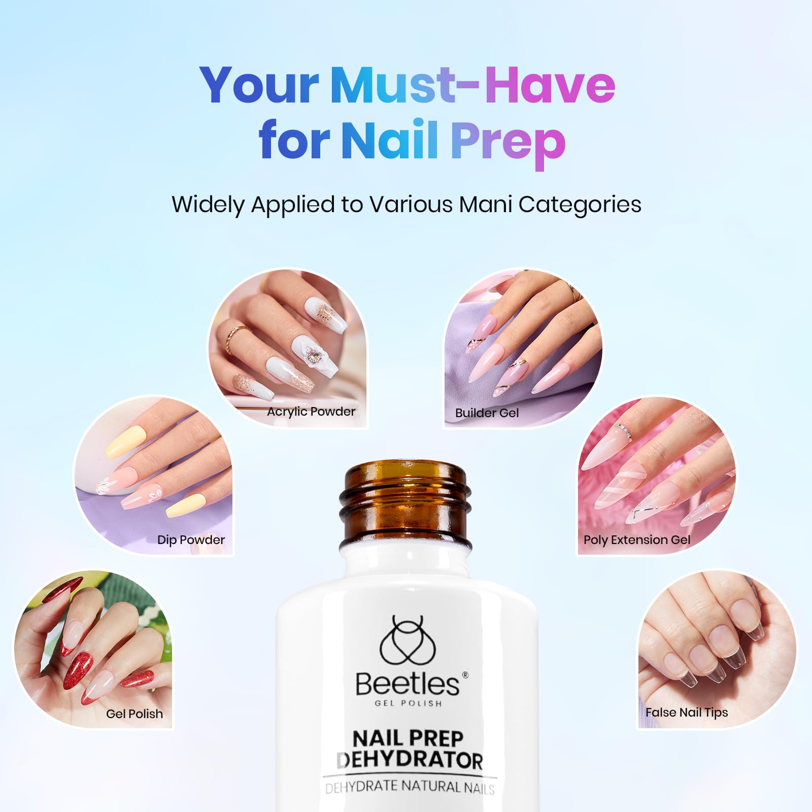 Beetles 20ml bottle size comparison showing travel-friendly professional supply