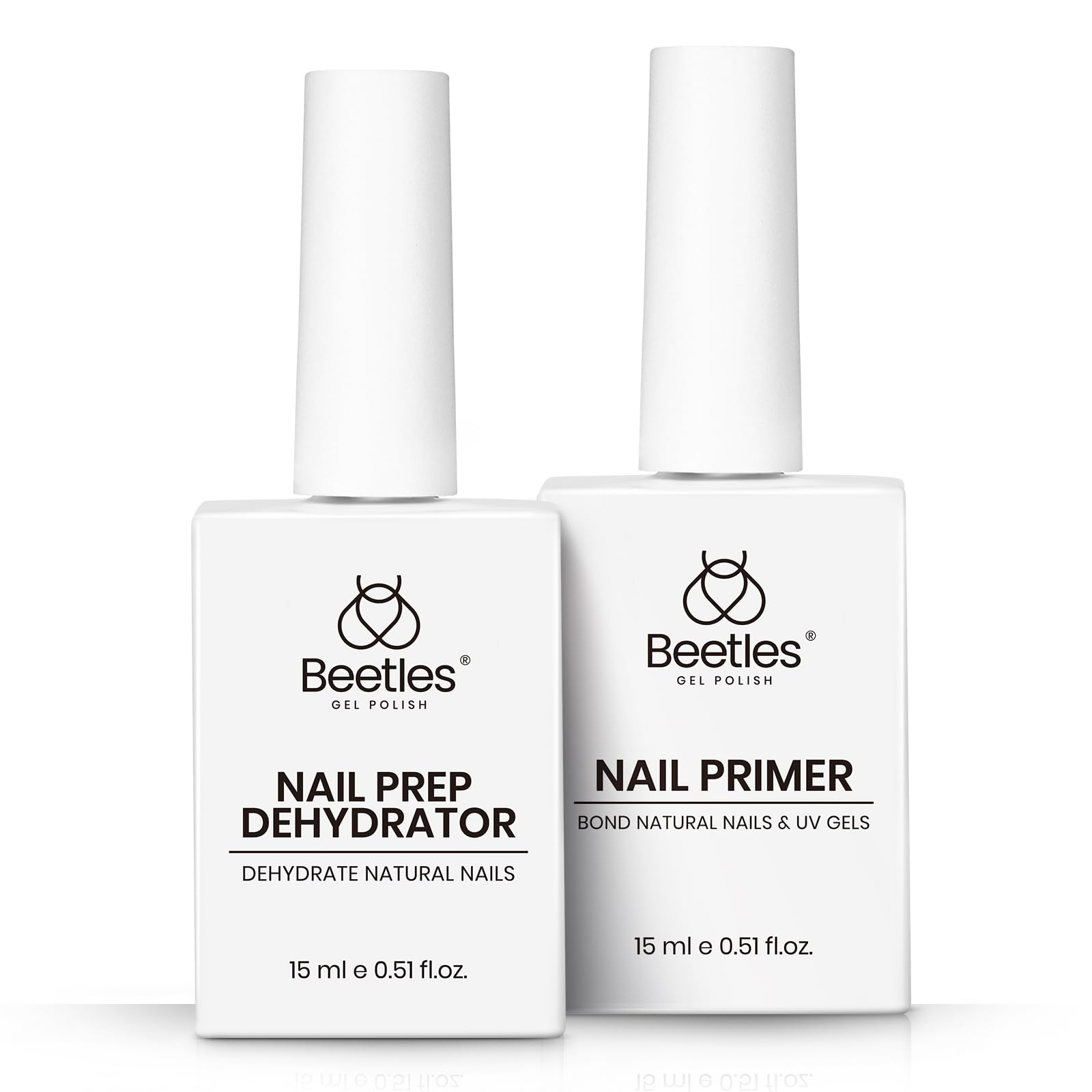 beetles finished gel manicure illustrating improved adhesion and shine