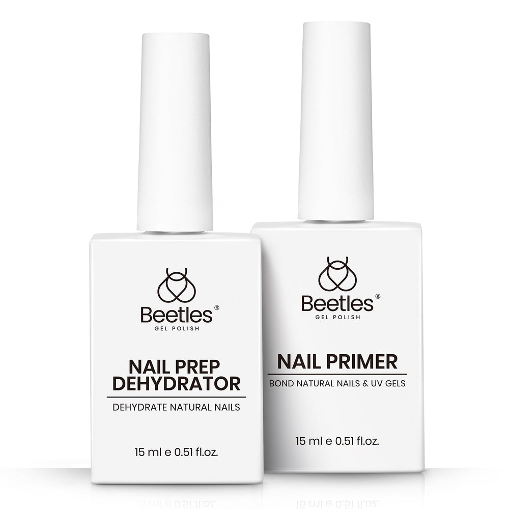 beetles finished gel manicure illustrating improved adhesion and shine