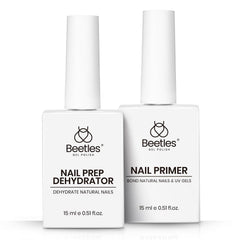 beetles finished gel manicure illustrating improved adhesion and shine