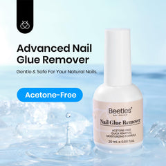 Beetles Gel Polish cleaned natural nail after removal showing smooth, protected nail finish