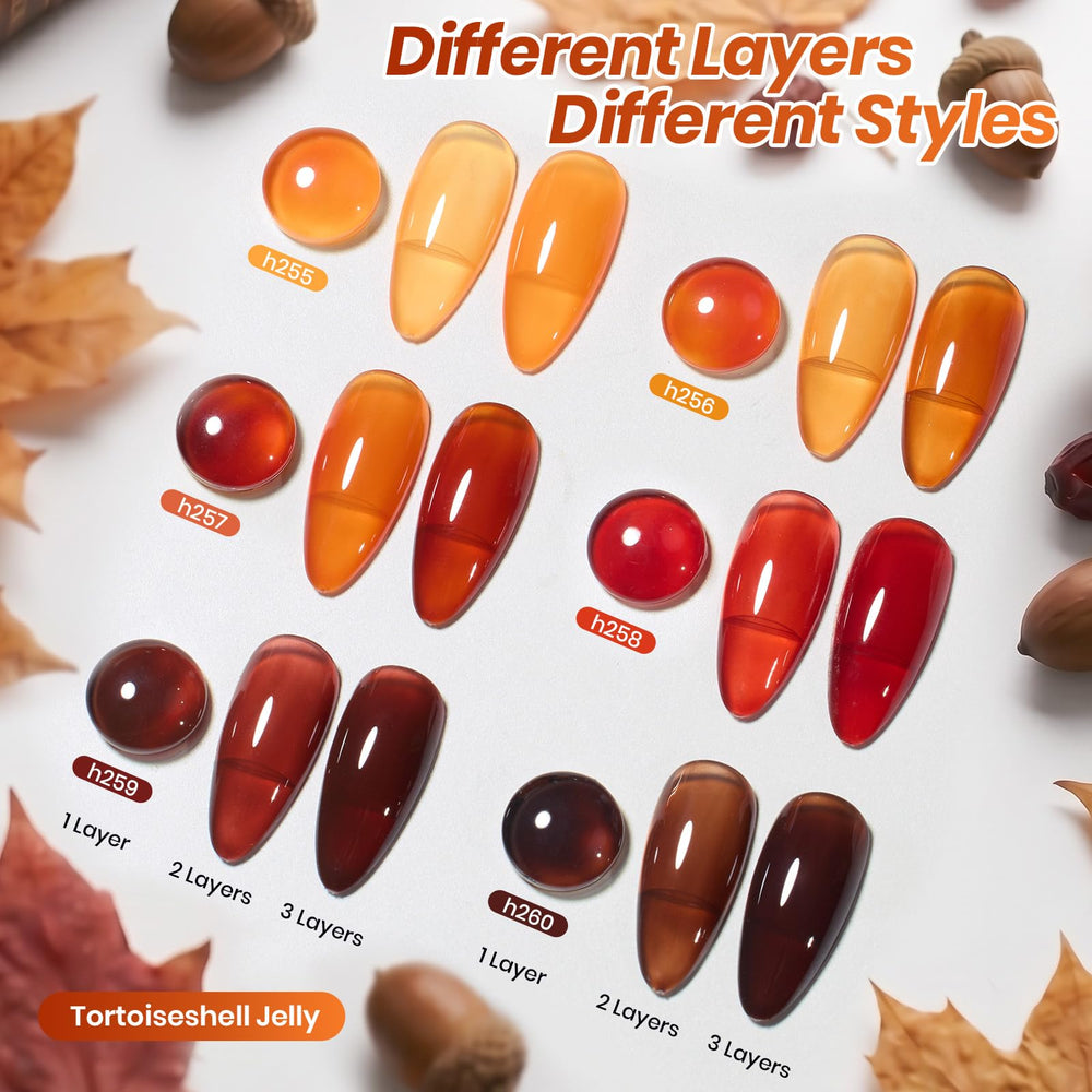 beetles amber swatch on tip wheel illustrating translucent buildable summer-brown tone
