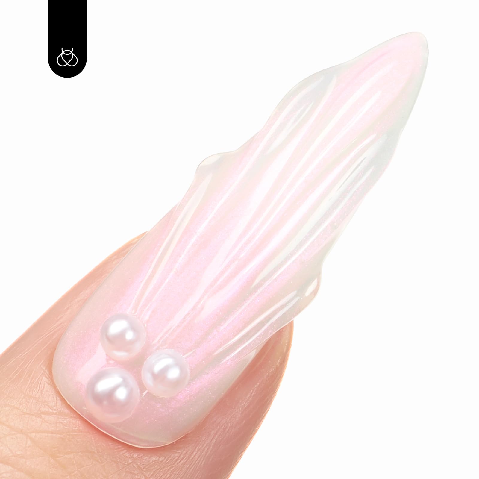 beetles brush stroke of gel top coat demonstrating smooth application benefit