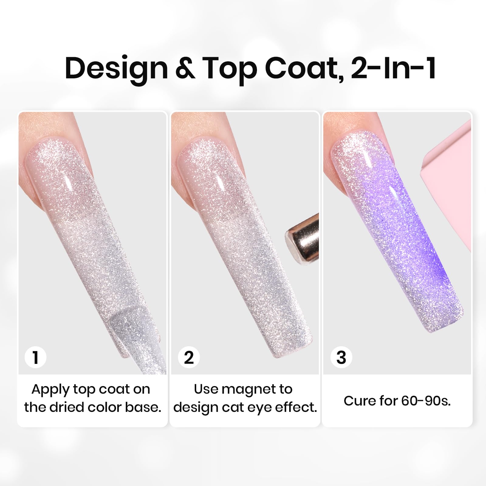 Beetles Gel Polish being applied to nail demonstrating easy DIY process