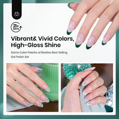 Beetles Gel Polish application photo of hand dipping nail for beginner-friendly process