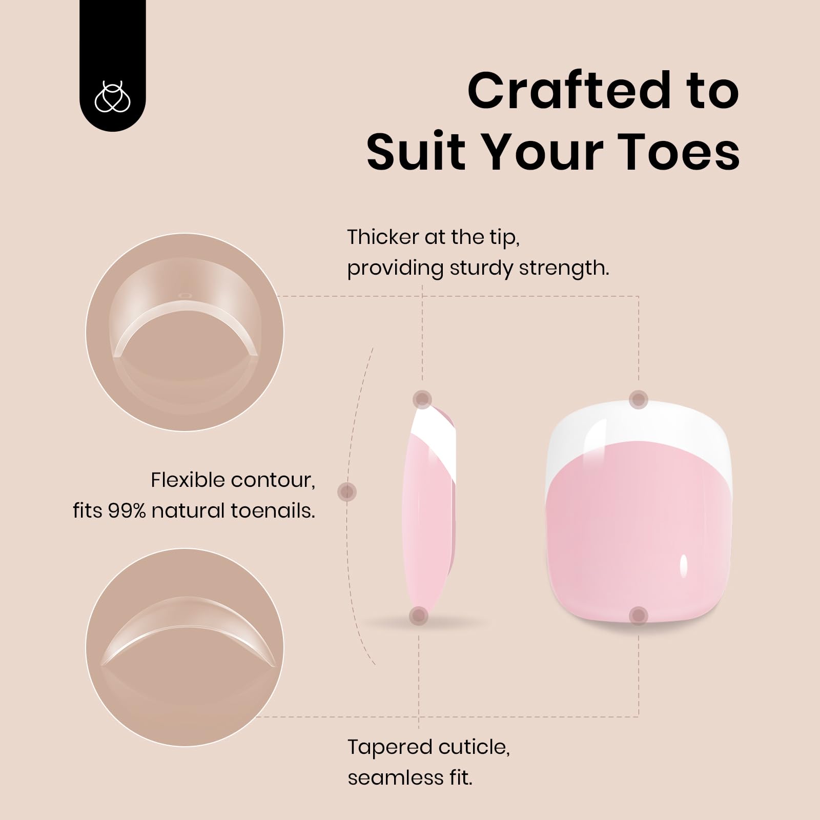 Beetles Gel Polish applied on a foot model demonstrating quick at-home pedicure benefit
