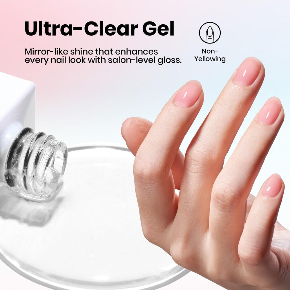 Beetles application on nail tip in use demonstrating easy professional results