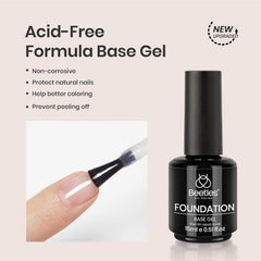 Beetles Gel Polish being brushed onto a nail tip for even application