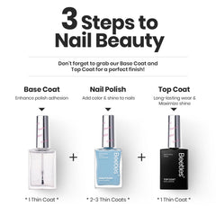 beetles nail polish being applied to nail demonstrating quick-dry, buildable layers