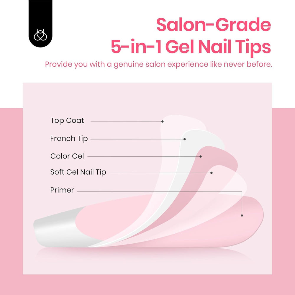 Beetles included glue, tabs, stick and file displayed for easy-application benefit