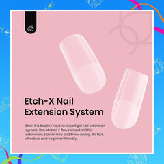 beetles nail glue application showing quick press-on adhesion