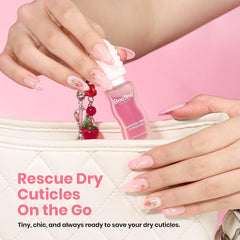 Beetles Gel Polish being applied to a cuticle to hydrate and reduce hangnails