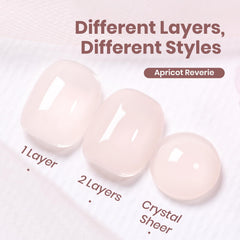 Beetles nail swatch set showing translucent buildable coverage options