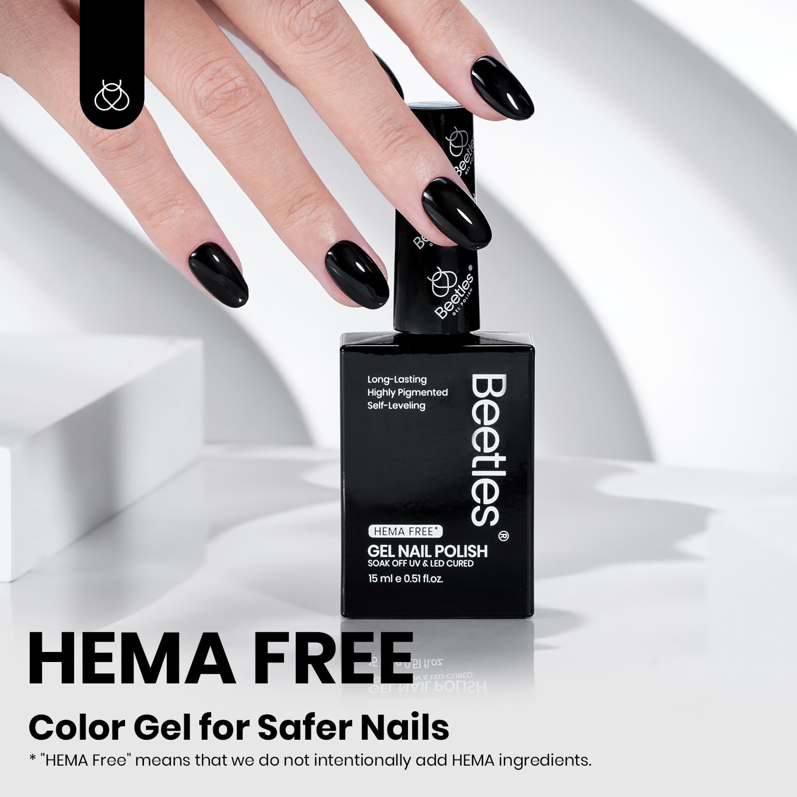 Beetles Gel Polish brush stroke close-up showing smooth application benefit