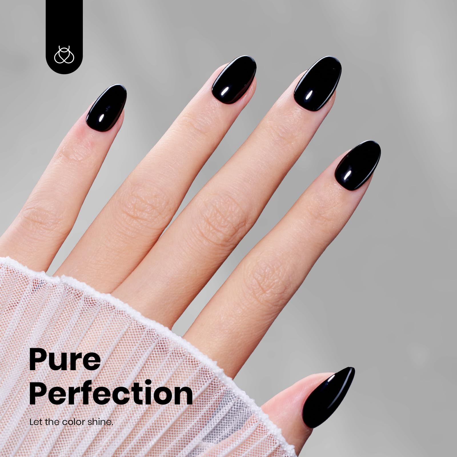 Beetles Gel Polish used for French tip nail art showing clean contrast benefit