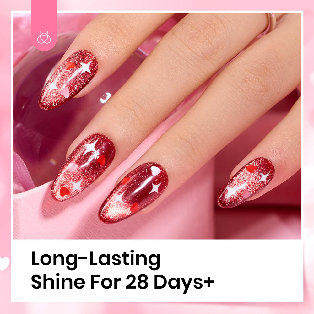 beetles Gel Polish aurora unicorn on nail tip for color-shift and shine