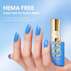 Beetles brush stroke of Azure Gleam showing smooth application and high pigment