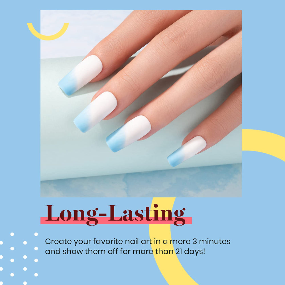 Beetles Gel Polish cured nails close detail showing glossy durable shine