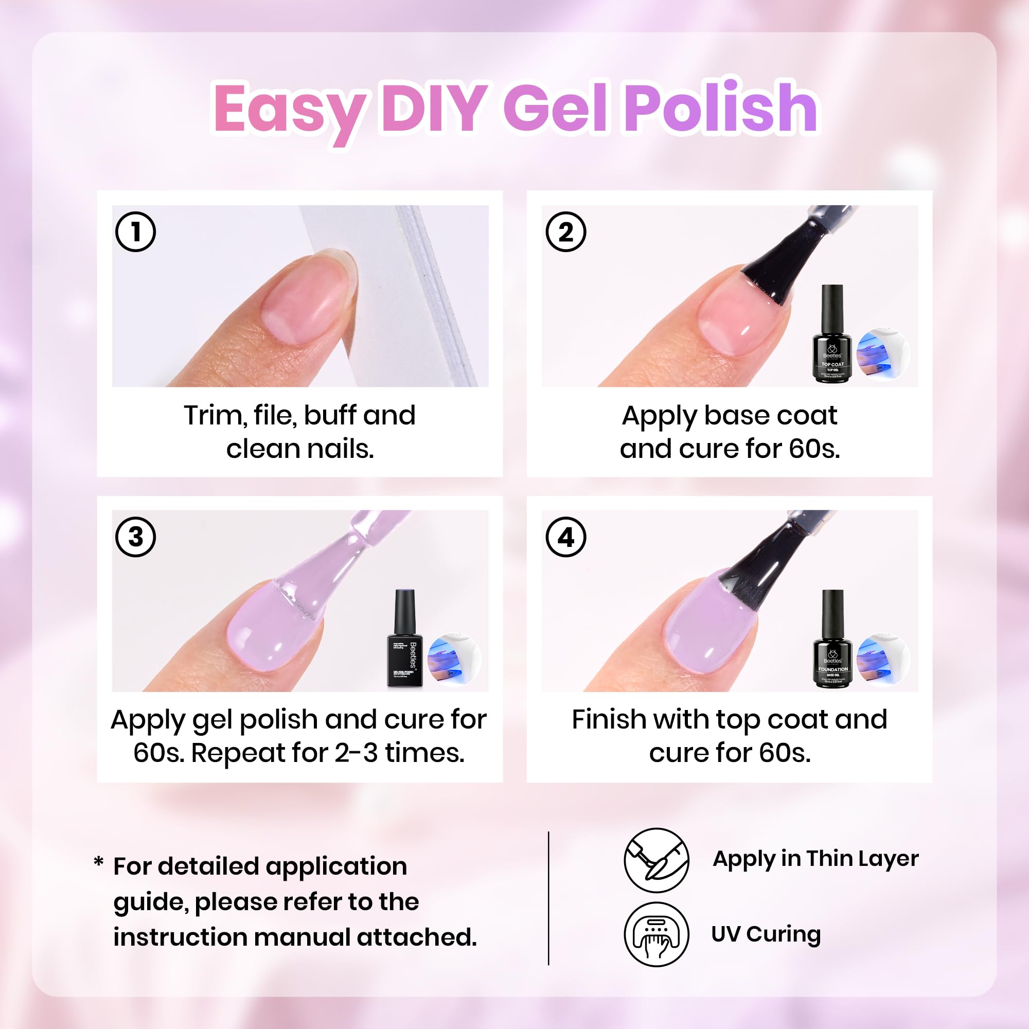 beetles Gel Polish styled in ballet studio setting showing romantic outfit coordination