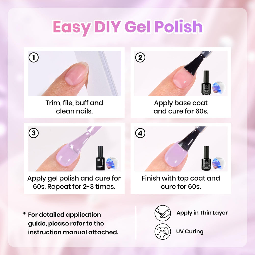 beetles Gel Polish styled in ballet studio setting showing romantic outfit coordination