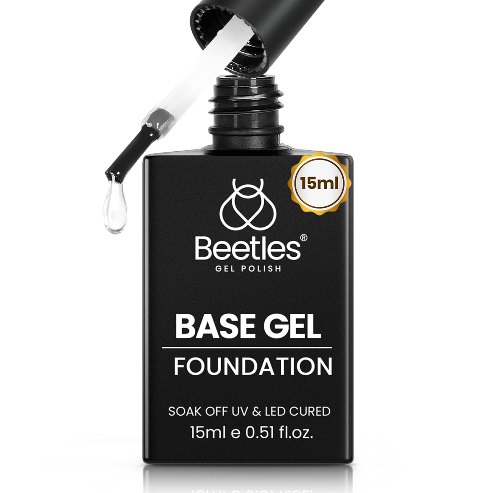 Beetles Gel Base Coat front packaging showing bottle and label for trust