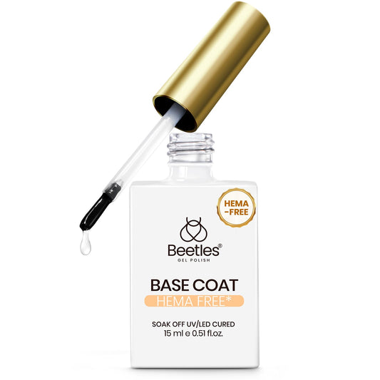 beetles gel base coat front label showing product and volume for clarity and trust