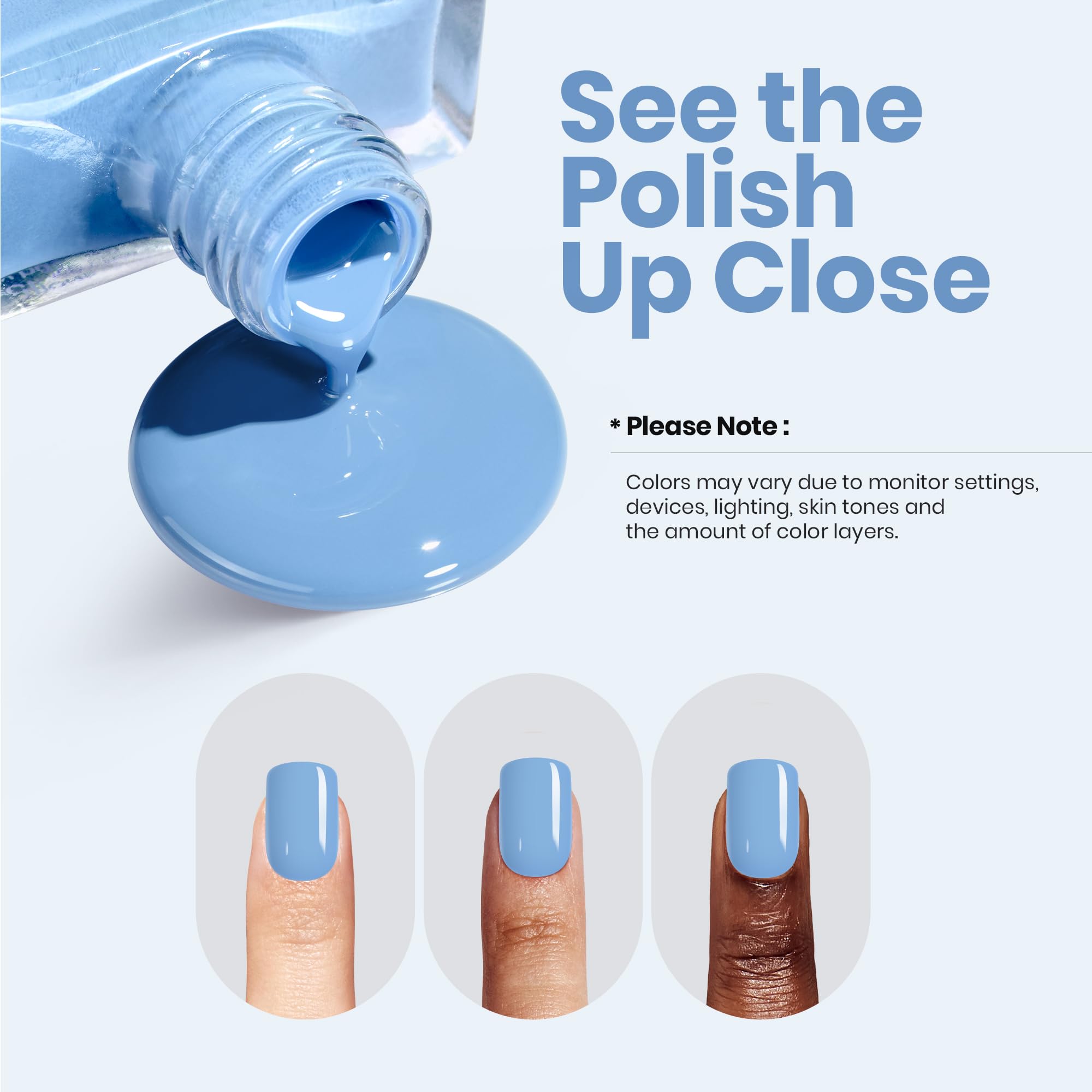 Beetles Gel Polish packaging label detail showing color name and usage instructions