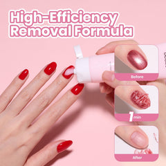 Beetles before and after nails demonstrating cleaner smoother results