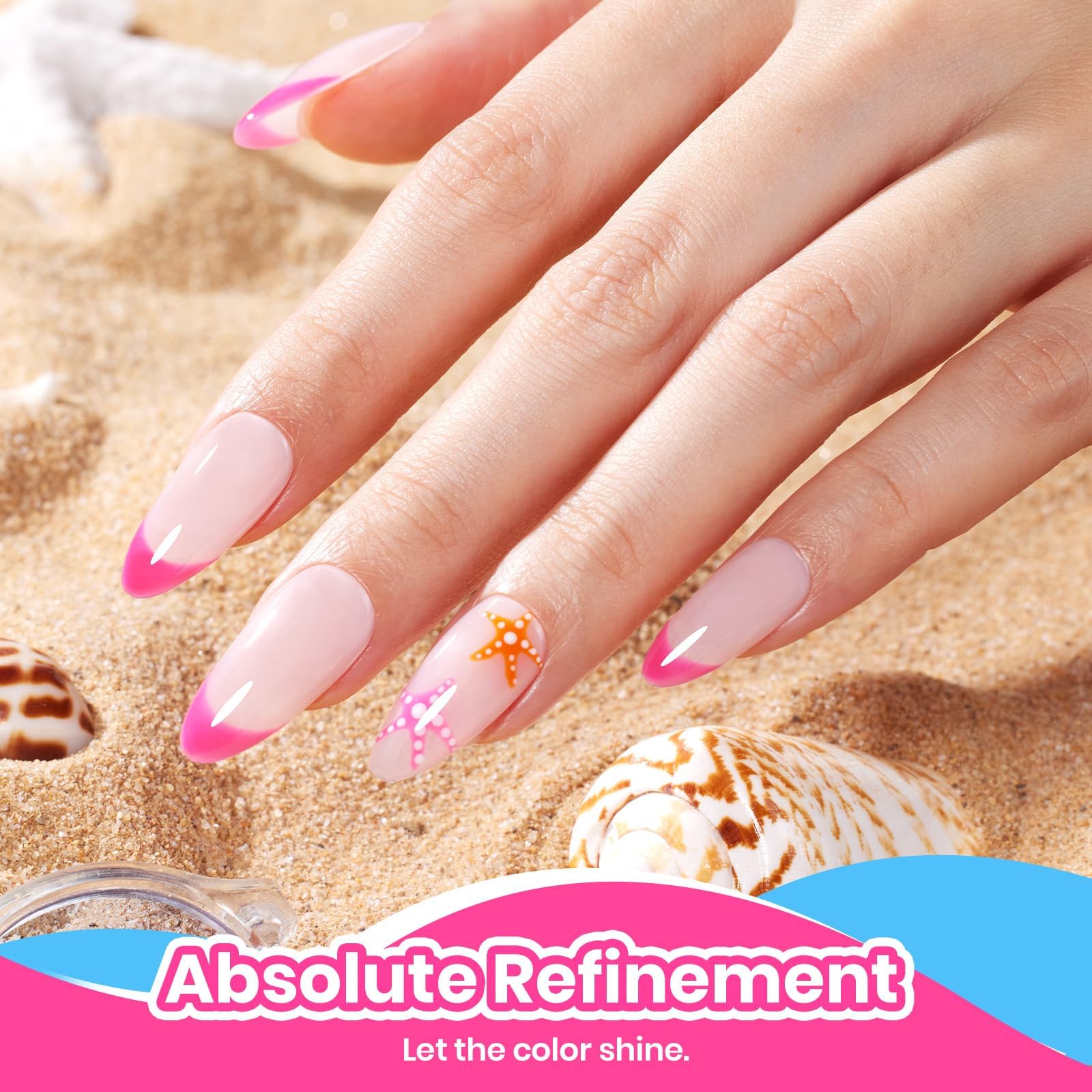 Beetles bikini pink swatch stick showing color payoff and opacity