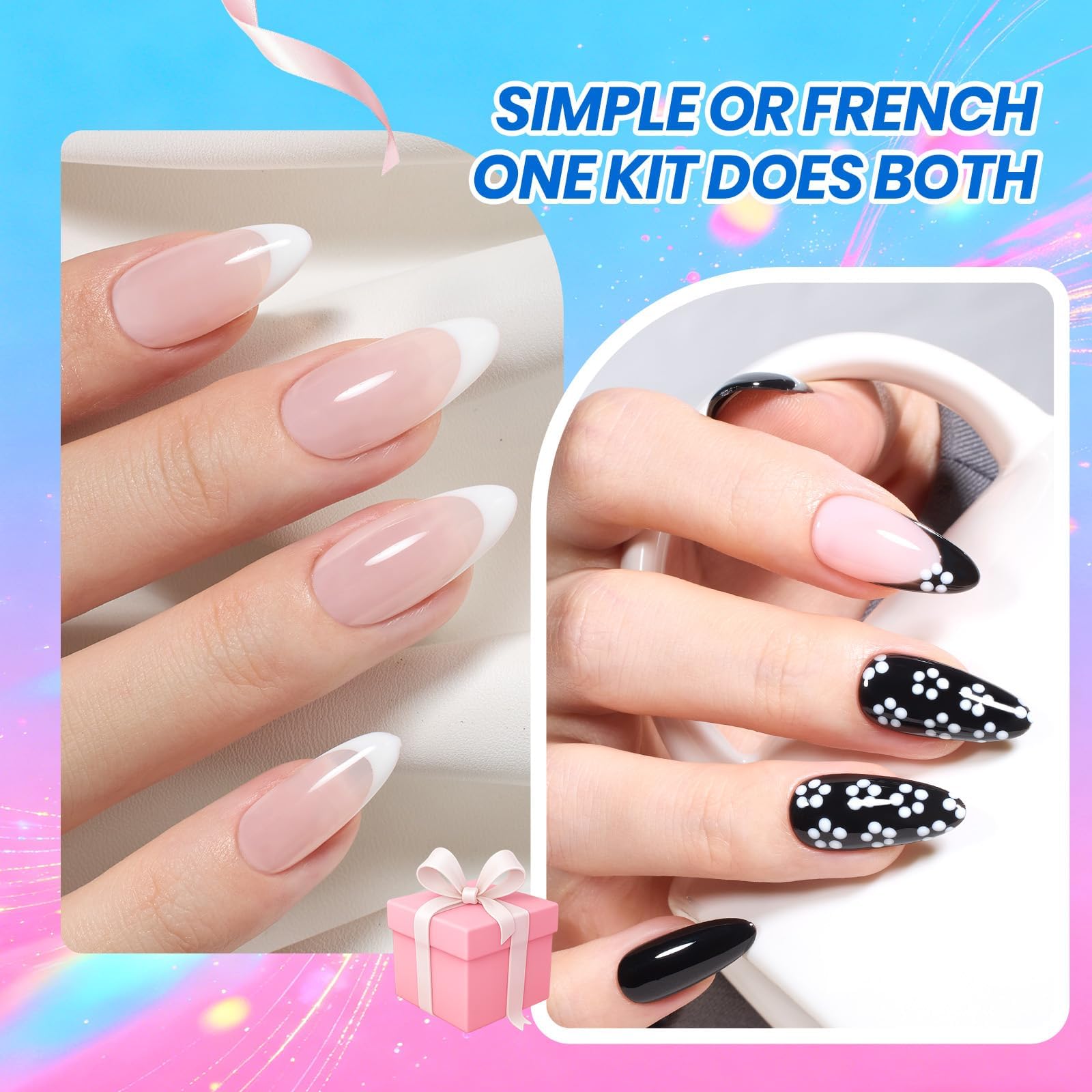 Beetles Gel Polish black bottle close-up with smooth applicator for precise strokes