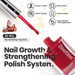 beetles bottle close-up highlighting label and smooth polish applicator benefit