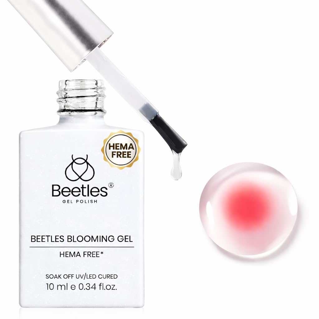 beetles Blooming Gel bottle front view showing product and packaging benefits