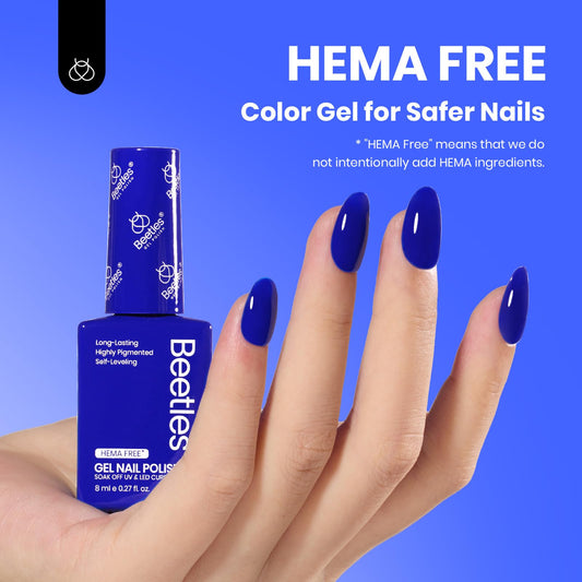 Beetles Gel Polish closed cap and label highlighting color-matching bottle design benefit