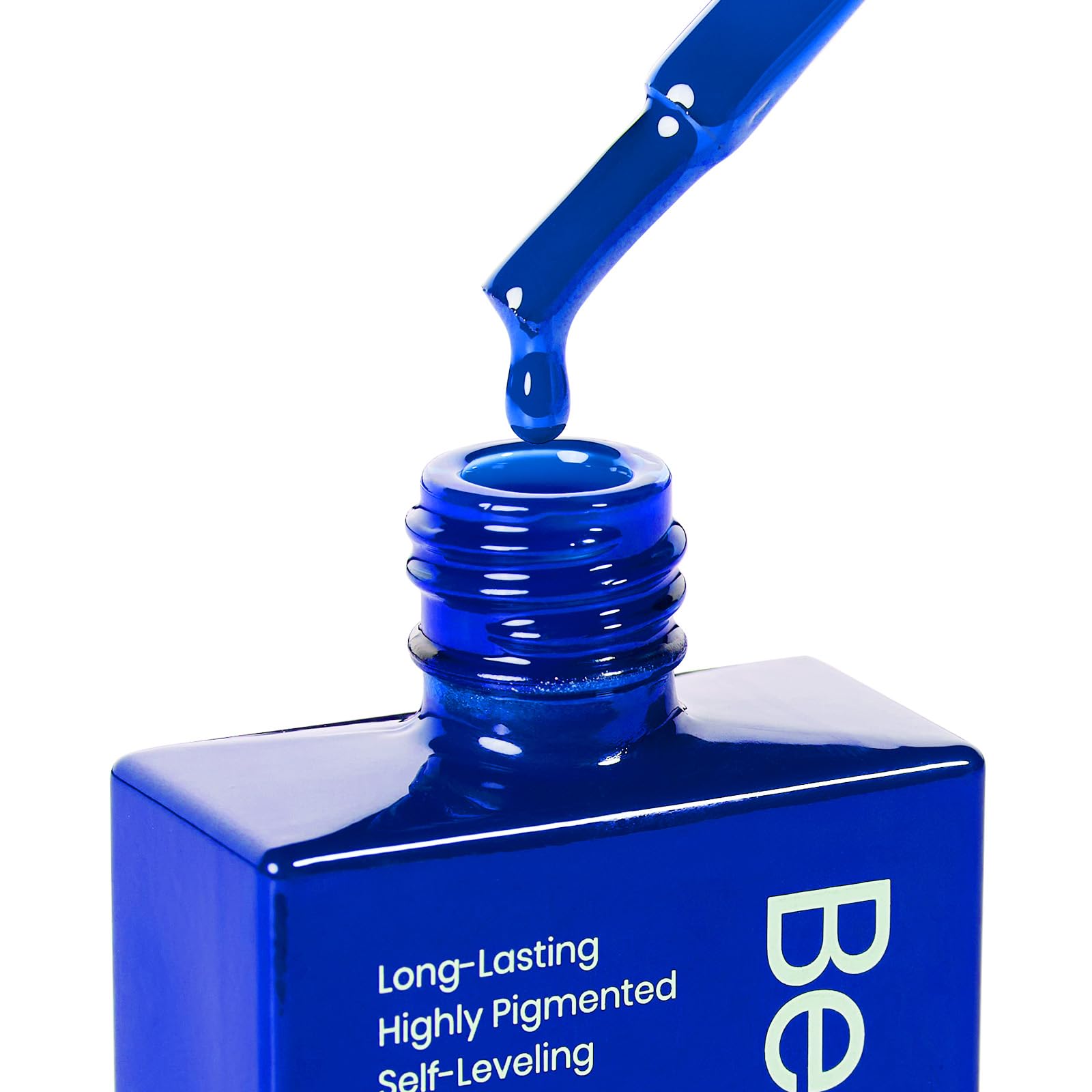 Beetles Gel Polish brush stroke close-up revealing smooth self-leveling texture and shine