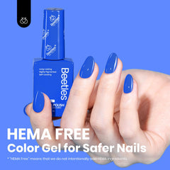 beetles gel polish close-up swirl of color showing smooth texture and rich pigment