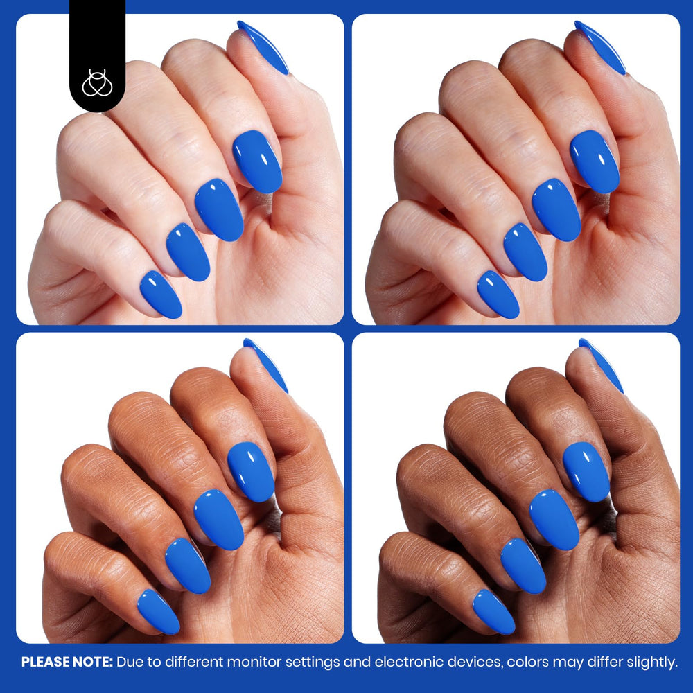 beetles gel polish label close-up showing 8ml volume and HEMA-free benefit