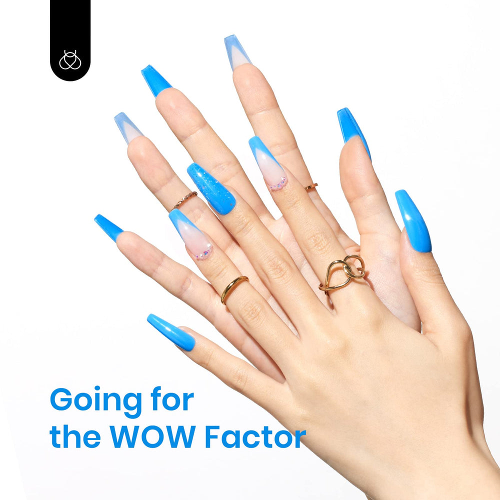 beetles brand nail tip swatch showing full opacity and color payoff
