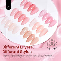 Beetles bottle close-up highlighting sheer gel texture and smooth brush application benefit