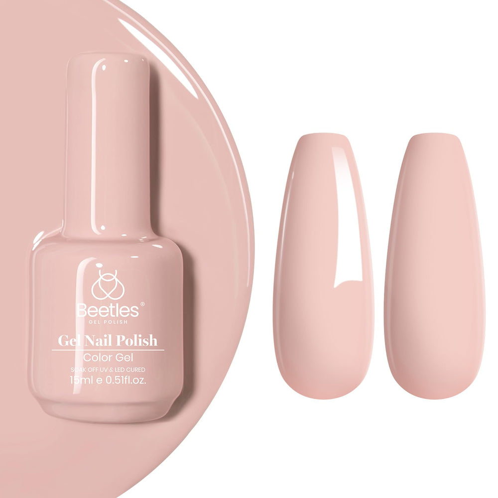 beetles gel polish bottle front view showing shade ia256 and neat packaging benefit