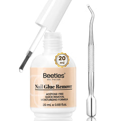 Beetles Gel Polish bottle front view showing compact 20ml size and label for travel convenience