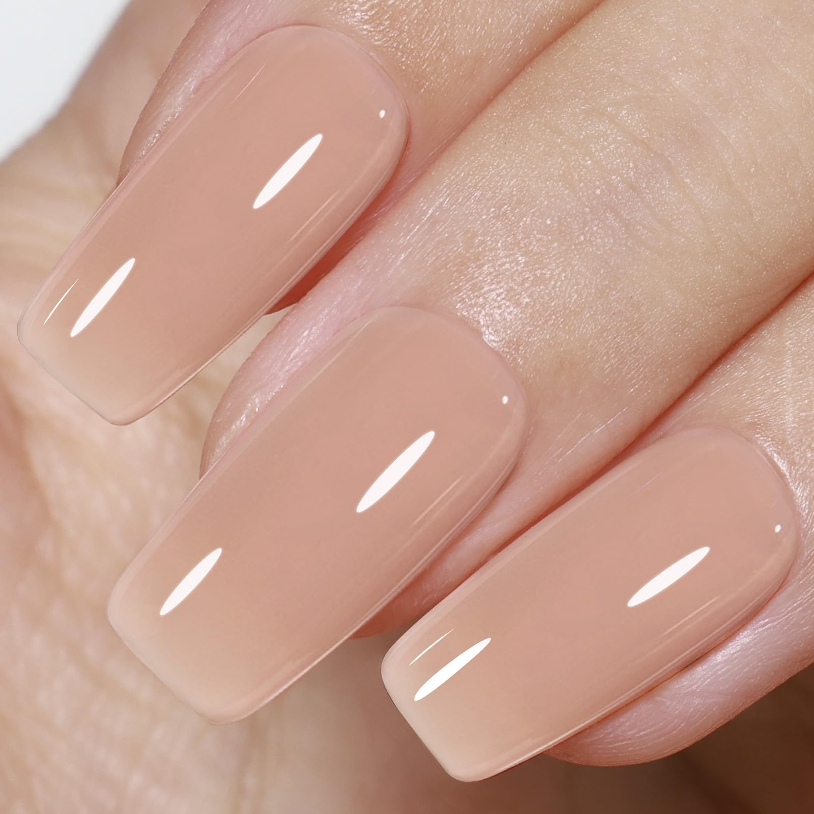 Beetles Gel Polish bottle front showing label and neutral brown shade benefit natural look