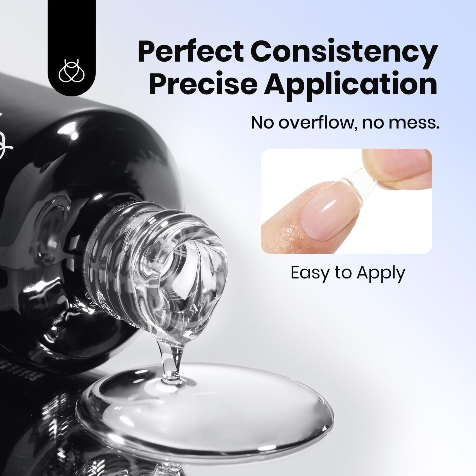 Beetles Gel Polish bottle in hand to show 15ml large-capacity convenience