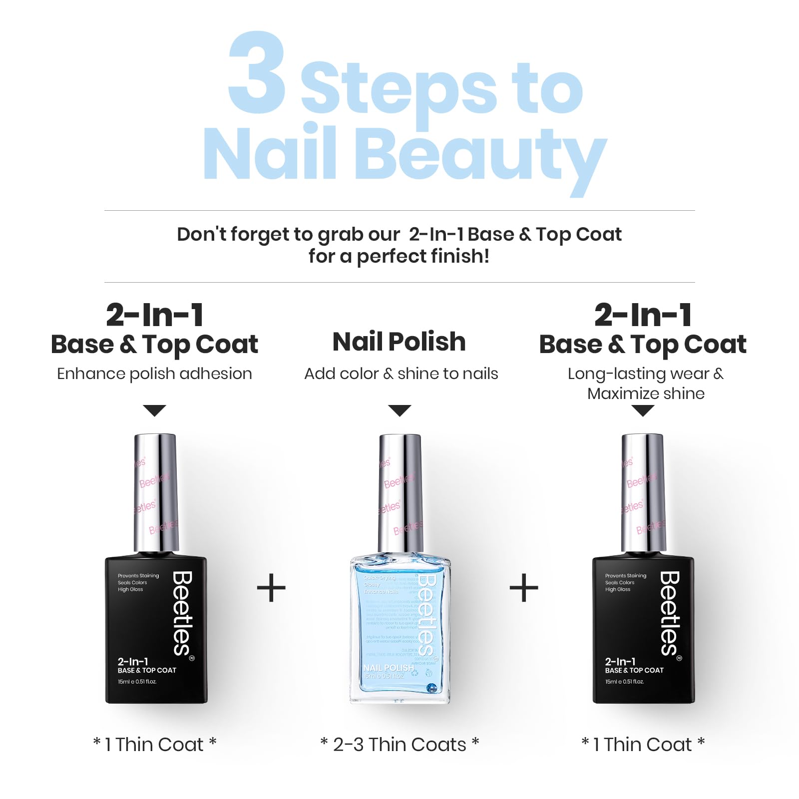 beetles gel polish bottle size comparison to show 0.51 fl oz scale