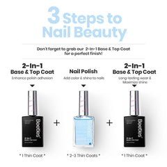 beetles gel polish bottle size comparison to show 0.51 fl oz scale