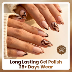 Beetles Gel Polish curing under LED lamp demonstrating quick, durable gel finish