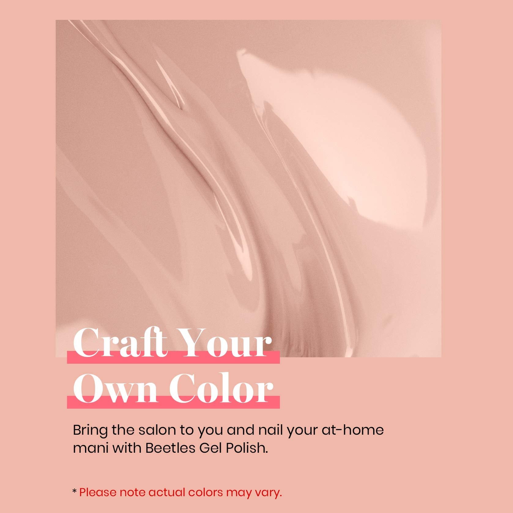 Beetles glossy texture close-up highlighting high-shine finish and durable gloss