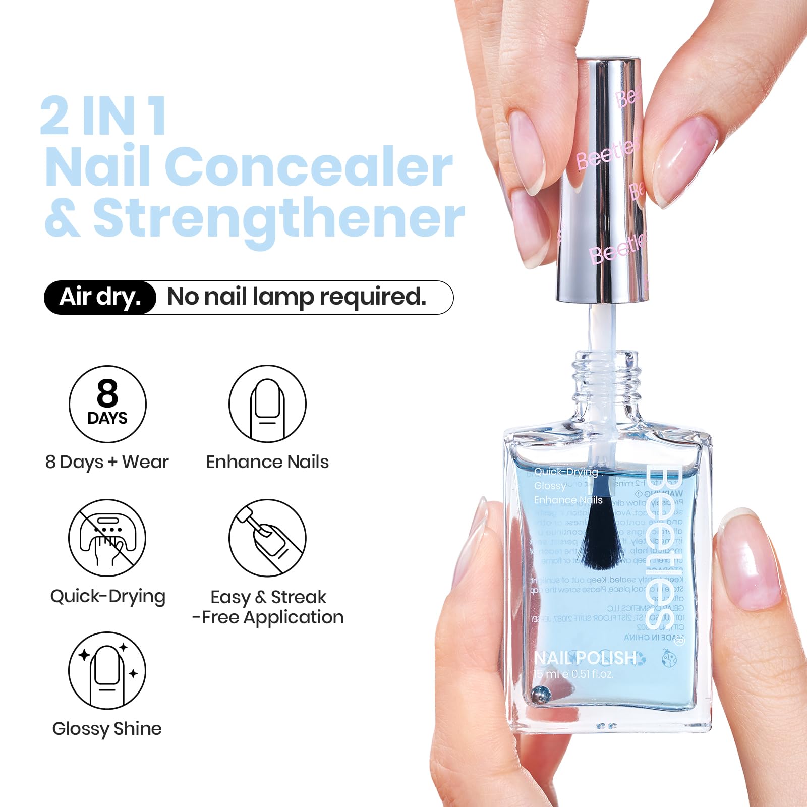 beetles gel polish brush and cap detail ensuring smooth precise application