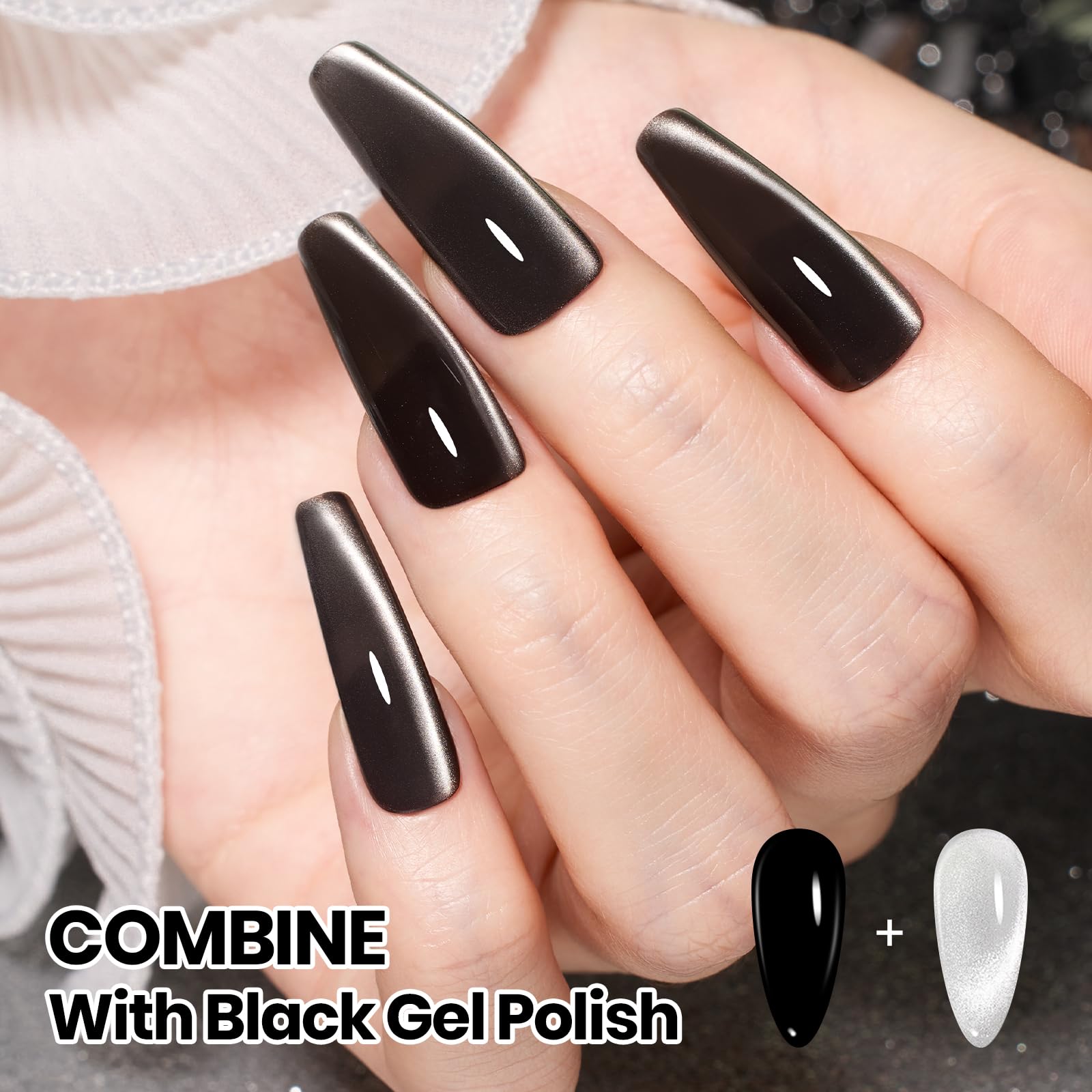 Beetles Gel Polish brush showing smooth viscous top coat for even application