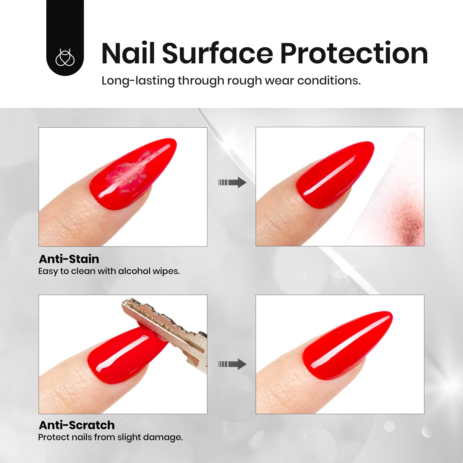 Beetles Gel Polish brush close-up demonstrating easy, even application