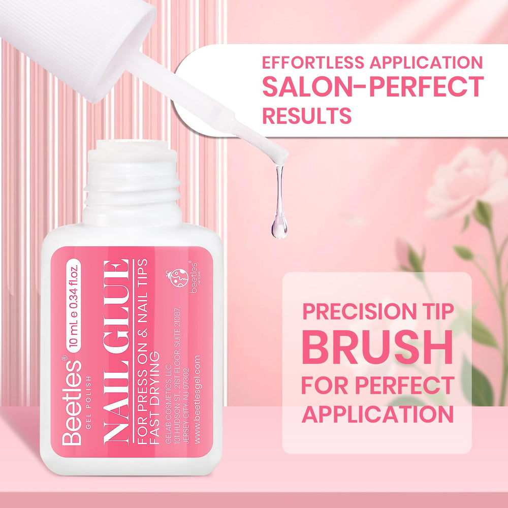 Beetles brush applicator closeup for precise, mess-free glue application